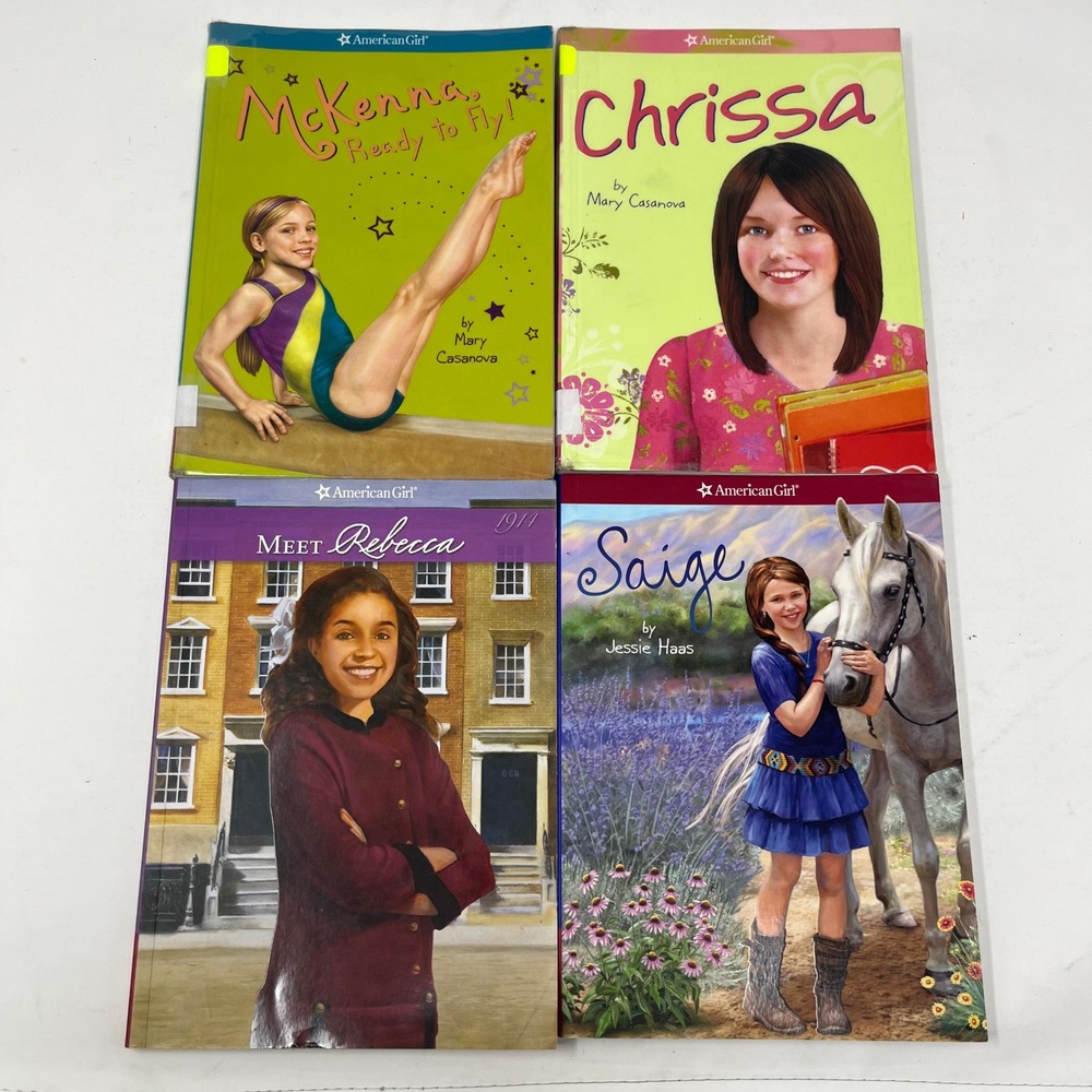 American Girl Book Lot Saige Rebecca McKenna Chrissa Childrens Chapter Books
